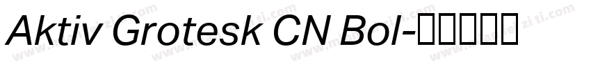 Aktiv Grotesk CN Bol字体转换